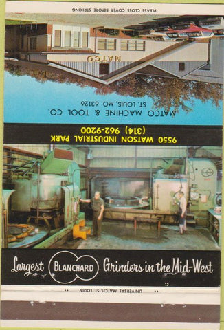 Matchbook Cover - Matco Machine  and  Tool St Louis MO 40 Strike
