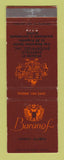 Matchbook Cover - Baranof Juneau AK Whitehorse Anchorage