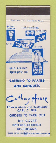 Matchbook Cover - Cathay House Chinese Restaurant Lincoln Park MI