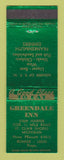 Matchbook Cover - Greendale Inn St Clair Shores MI