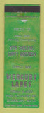 Matchbook Cover - Mercury Lanes Bowling Dearborn MI