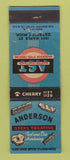 Matchbook Cover - Anderson Steel Treating Detroit MI