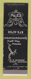 Matchbook Cover - Nancarrow's Half Way House Detroit MI WEAR