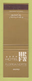 Matchbook Cover - Hotel Florida Norte Madrid Spain WEAR
