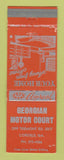 Matchbook Cover - Georgian Motor Court Cordele GA
