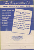 Matchbook Cover - Essmueller Co St Louis MO machine shop 40 Strike