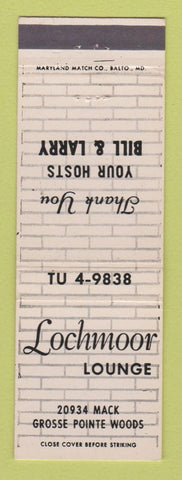 Matchbook Cover - Lochmoor Lounge Grosse Pointe Woods MI