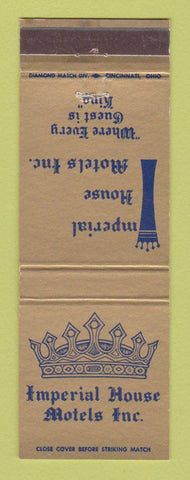 Matchbook Cover - Imperial House Motels Columbus Dayton Sidney OH Lexington KY