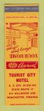 Matchbook Cover - Tourist City Motel Winchester VA