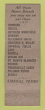 Matchbook Cover - Daly Brothers Furniture Dearborn MI WEAR
