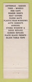 Matchbook Cover - Al's Glass Auto Parts Lincoln Park Wayne MI