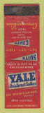 Matchbook Cover - Yale Aristocrat Men's Clothes Detroit MI WORN