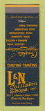 Matchbook Cover - L&N Collision Shop Auto Body Detroit MI