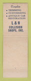 Matchbook Cover - L&N Collision Shop Auto Body Detroit MI