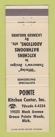 Matchbook Cover - Pointe Kitchen Center Grosse Pointe Woods MI