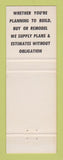 Matchbook Cover - Pointe Kitchen Center Grosse Pointe Woods MI