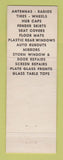 Matchbook Cover - Al's Glass Auto Parts Lincoln Park Wayne MI