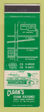 Matchbook Cover - Clark's Store Fixtures Flint MI
