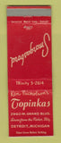 Matchbook Cover - Ken Nicholson's Topinkas Detroit MI WEAR