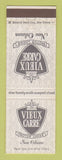 Matchbook Cover - Vieux Carre Motor Lodge New Orleans LA