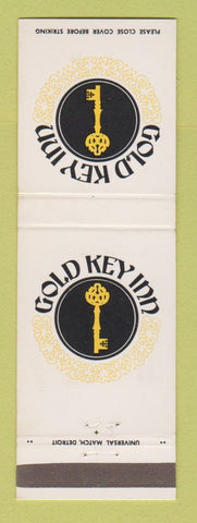 Matchbook Cover - Gold Key Inn Dearborn Detroit Flint Livonia MI Orlando FL