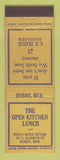 Matchbook Cover - Open Kitchen Detroit MI