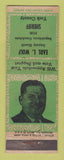 Matchbook Cover - Earl Wolf Sheriff Election York County ADVANCE