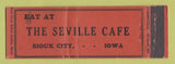 Matchbook Cover - Seville Cafe Sioux City IA STAR WEAR Full Length