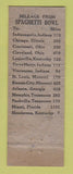 Matchbook Cover - Spaghetti Bowl Restaurant Evansville IN WEAR
