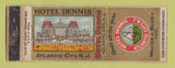 Matchbook Cover - Hotel Dennis Alantic City NJ WORN