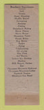Matchbook Cover - Broadmoor Hotel Colorado Springs