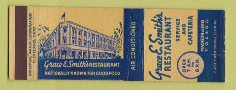 Matchbook Cover - Grace Smith's Restaurant Toledo OH