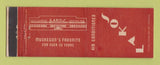 Matchbook Cover - Lakos Restaurant Muskegon MI