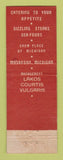 Matchbook Cover - Lakos Restaurant Muskegon MI