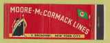 Matchbook Cover - Moore McCormack Lines New York City cruise Shipping