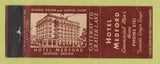 Matchbook Cover - Hotel Medford OR