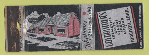 Matchbook Cover - Goldhamer's Cosmetics Gifts Madison CT FEDERAL LONG WORN