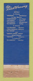 Matchbook Cover - La Fonda Santa Fe NM Fred Harvey WORN Full Length