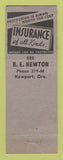 Matchbook Cover - Coffee Shop Cafe Newport OR WORN Full Length