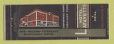 Matchbook Cover - Hotel Lafayette Gallipolis OH WEAR