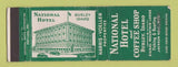 Matchbook Cover - National Hotel Jackson Hole WY WEAR