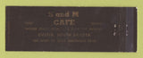 Matchbook Cover - S&M Cafe Custer SD Full Length