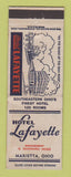 Matchbook Cover - Hotel Lafayette Marietta OH WEAR