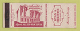 Matchbook Cover - Ryan and Christie Trucking Allied Van Lines Bryn Mawr PA