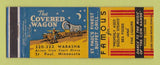 Matchbook Cover - The Covered Wagon Restaurant St Paul MN WEAR