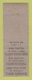Matchbook Cover - Northern Hotel Billings MT WEAR