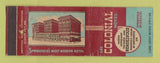 Matchbook Cover - Colonial Hotel Springfield MO WEAR