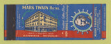 Matchbook Cover - Mark Twain Hotel Hannibal MO