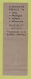 Matchbook Cover - Brothers Moving Trucking Chicago IL WEAR