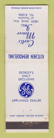 Matchbook Cover - Curtis Mowers GE Appliances Detroit MI